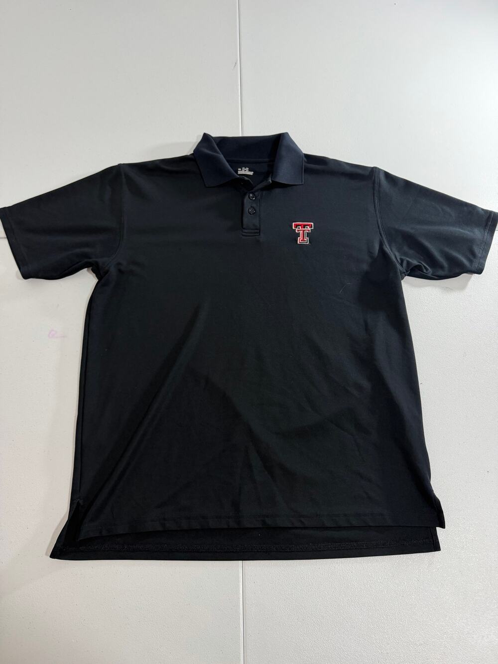 Texas Tech Red Raiders Polo Under Armour Mens Medium Black Golf Performance